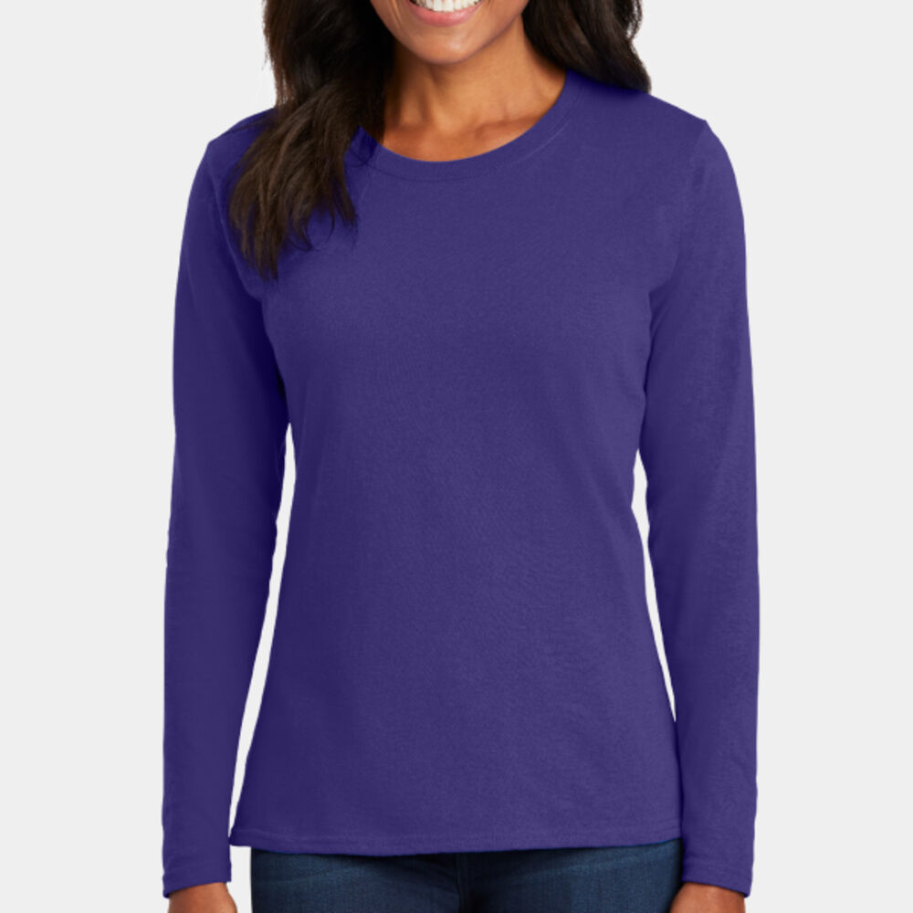 Ladies Long Sleeve Core Cotton Tee Thumbnail